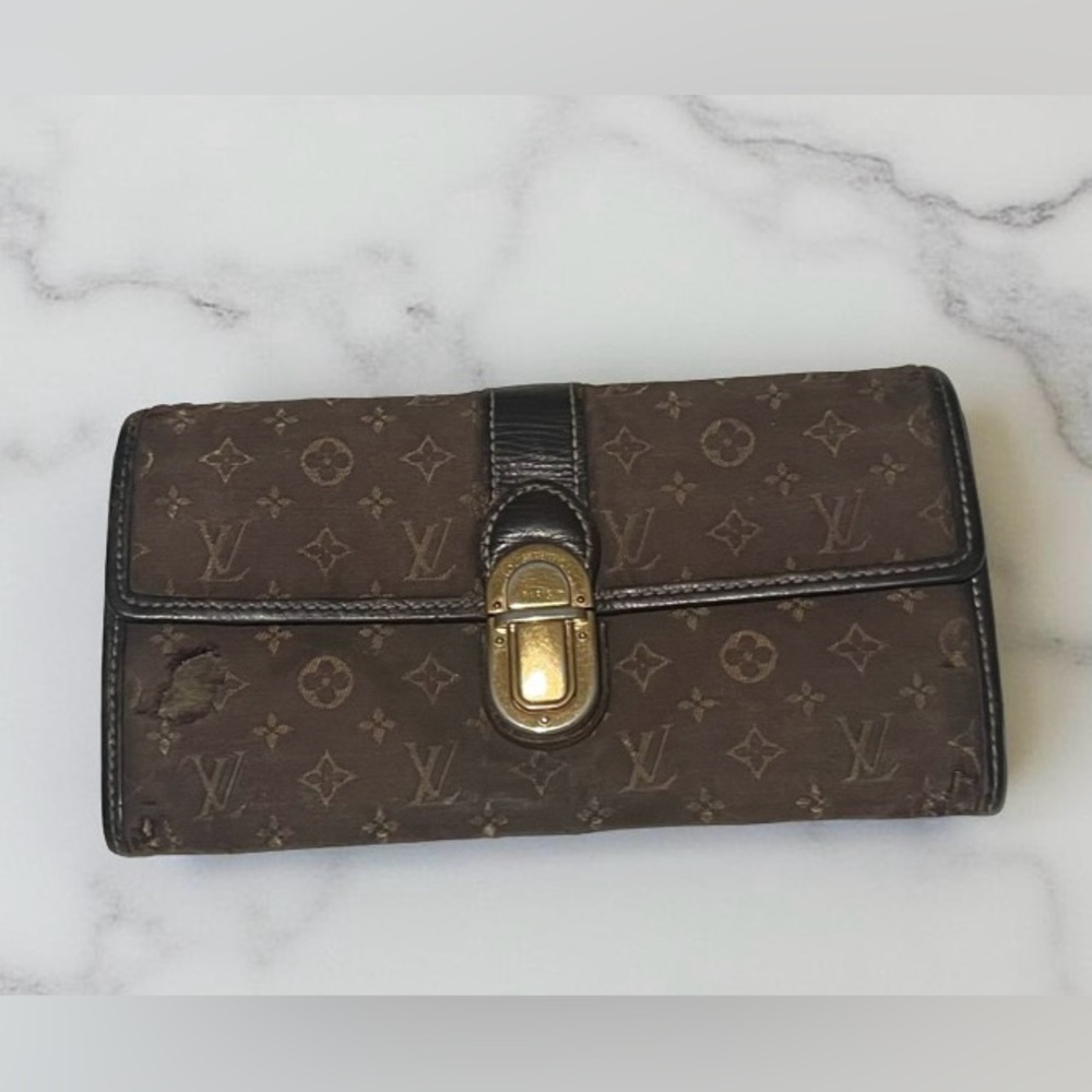 Louis Vuitton Dark Brown Monogram Wristlet